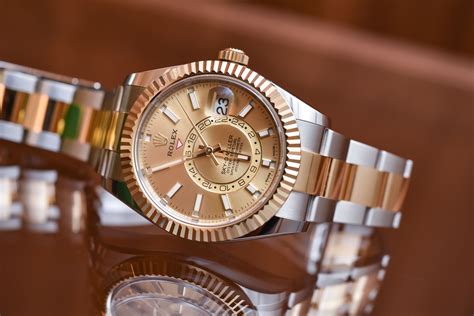 2 tone rolex sky dweller|rolex dweller price.